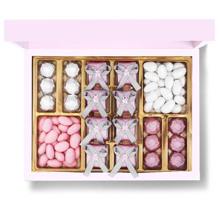 Özel Dekorlu Karışık Kız Bebek Çikolatası ELLA0001138