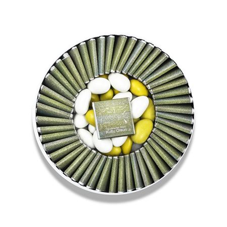 Yuvarlak Metal Yazı Tahtası Kapaklı Öğretmenler Günü ELLA0001086